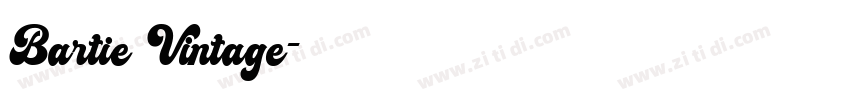 Bartie Vintage字体转换